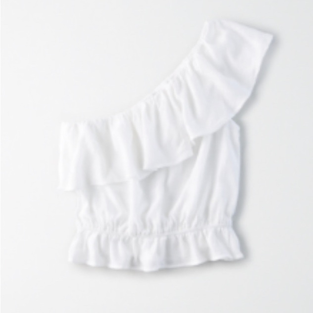 AE Ruffled One Shoulder Bubble Top - Picture 9 of 9